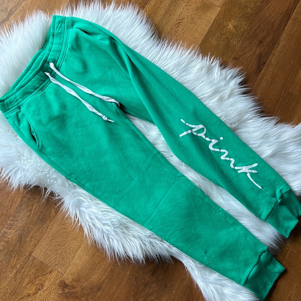 💖PINK Apple Green Sweat Pants💖 - Picture 4 of 7